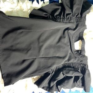 Black fancy and formal top